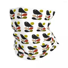 Bandanas Orla Kiely Stem And Bird Bandana Neck Gaiter For Hiking Camping Women Men Wrap Scarf Scandinavian Style Balaclava Warmer