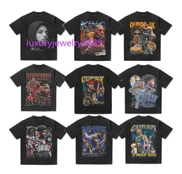 Customized High Quality Dtg And Screen Print Graphic Tee Shirts Heavy Weight 100% Cotton Vintage Stone Acid Wash t shirts