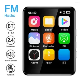 16/32/64 GB MP3 Player 2,4 pollici touchscreen Music portatile-compatibile Bluetooth5.3 con registrazione radiofonica FM altoparlante