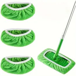 Reusable Microfiber Mop Pads Washable Wet Pads Compatible with Swiffer Sweeper Refills Pads Dry Sweeping Cloths Mop Head Replacement for Household Cleaning