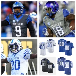 Camisas de futebol Kentucky Football Jersey NCAA College Randall Cobb Josh Ali Beau Allen Rodriguez Jr.