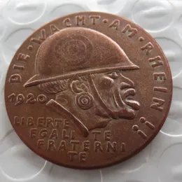 Alemanha 1920 Moeda Comemorativa A Medalha da Vergonha Negra 100% Cobre Cópia Rara Coin268r