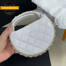 Borsa firmata Borsa tote firmata Catena in oro chiaro 18 carati Borsa da pranzo in pelle Borse Diamond Lattice Moda Portafoglio da donna in morbida pelle di pecora Mini borse di alta qualità Classico