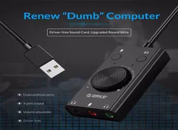 Scheda audio USB esterna per giochi per computer PS4 Microfono stereo Altoparlante Cuffie Jack audio Adattatore cavo da 35 mm Interruttore muto Regolazione volume3900625