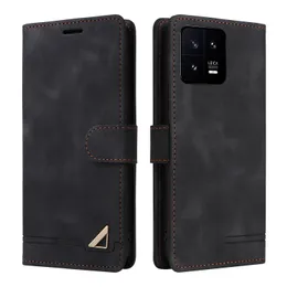 Capas de telefone para Xiaomi 13 POCO F5 X6 Redmi Note 13 13T 13C Pro Plus 4G 5G Carteira Retro Couro TPU Case