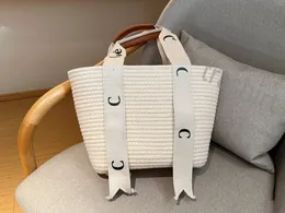 2024 gewebte Canvas-Einkaufstasche Designer-Handtasche WOODY Umhängetasche Reise-Strandtasche Einkaufstasche CHL Totes