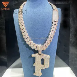 Niestandardowy gorący projekt Hip Hop luksusowy biżuteria 925 Srebrny VVS Moissanite Fine Man Naszyjnik dla Roper QDS0