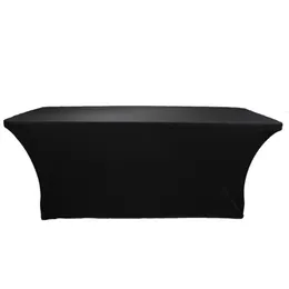 4ft 6ft 8ft preto branco lycra estiramento banquete pano de mesa salão spa toalhas de mesa tratamento de massagem spandex capa de mesa y200270s