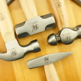 Martelo polido de madeira maciça, cabo curto, mini martelo, aço de alto carbono, martelo pequeno, manual profissional, acessório de ferramentas de hardware