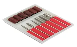 6 Pçs/lote Suprimentos para Arte de Prego Brocas Elétricas Arquivo Pé Cabeça de Moagem Areia Substituição Conjunto de Máquina de Polonês Kit Manicure Tool4765548