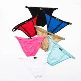 Underpants The Latest Men's Sexy Underwear Adjustable Ice Silk Breathable Ultra Thin Transparent Seamless