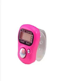 DHL FedEx 500st Mini Hand Hold Band Tally Counter LCD Digital Screen Finger Ring Electronic Head Count TasBeeh9304577