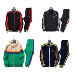 Designer men tracksuit causal men women suits fitness clothing two Pieces long sleeve jacket pants tracksuits jogger suits zip jacket sportswear