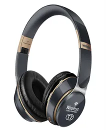 Lyxdesigner T7 Bluetooth -hörlurar över Ear HiFi -huvudet trådlösa hörlurar med MIC 3D Music Headset Gamer Foldbar Auricul4056307