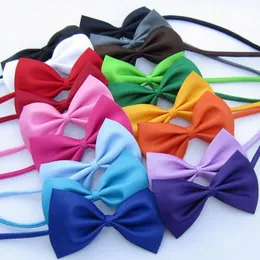 50pcs lot Adjustable Dog Cat bow tie neck tie puppy bows different colors assorted pet dog bow collar accessories242j