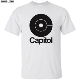 Men's T Shirts Capitol Records Music Label - G200 Ultra Cotton T -Shirt Cool Casual Pride Shirt Men unisex Fashion Tshirt SBZ8231