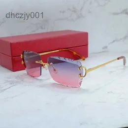 Okulary przeciwsłoneczne Diamentowe okulary przeciwsłoneczne mężczyźni i kobiety stylowy drut c luksusowy projektant Carter Sun szklanki napędowe odcienie na zewnątrz ochrona okularów MPOI