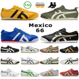 OG Original Luxo Tiger México 66 Treinadores Designer Casual Onitsukass Sapatos Mulheres Homens Ao Ar Livre Prata Off Preto Branco Birch Verde Vermelho Amarelo Plataforma Sapatilhas