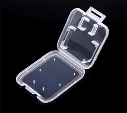 Transparent Clear Standard SD SDHC Memory Card Case Holder Box Lagring Box för SD TF -kort 850pcs3647186
