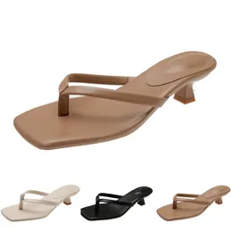 Women Heels Slippers Fashion High Sandals Shoes Gai Flop Flops Summer Flat Sneakers Triple White Black Green Brown Color47 811 36510 55502 45103