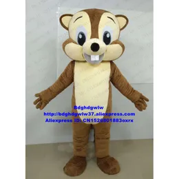 أزياء التميمة أزياء السنجاب البني Chipmunk Chipmmuck Chippy Eutamias Mascot Cartoume Cartoume Cartoon Cosply-Play Welcom