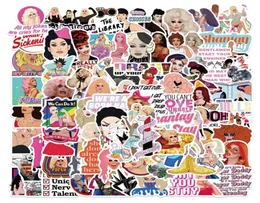 50pcs programa de TV RuPaul039s Drag Race adesivo RuPaul graffiti adesivos para bagagem DIY laptop bicicleta adesivo6705948