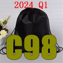 Senaste 2024 Q1 BC 98 Drawstring Bag BC98 Belt Waterproof Ryggsäckskor Kläder Yoga Running Fitness Travel 240227