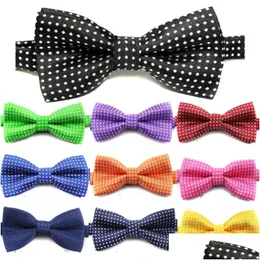 Bow Ties 10X5Cm Adjustable Print Bowknots Bow Ties For Kids Children Boy Party Club Decor Pet Dog Fashion Accessories Drop Delivery F Dhxfv