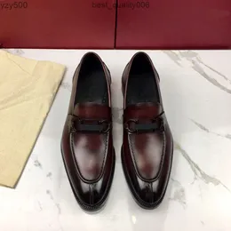 Feragamo ferra lok fu buty najlepsza jakość skórzanej skórzanej krowi mężczyźni luksusowy projektant Oxford Mocassin sukienki zapatos hombre skórę 38-44 Q29S D21L