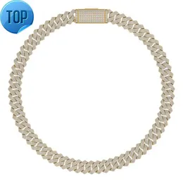 Miami Cuban Link Chains with Natural 10KT Solid Gold 22 Inches -18 MM Round Shape Real Diamonds in Yellow White and Rose Gold