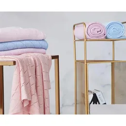 Coperte Fasciatoio Coperta in fibra di bambù per bambini Divano lavorato a maglia per bambini Trapunta estiva per bambini Passeggino Dormire Aria condizionata Goccia Consegnare Otiuw