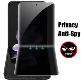 Pellicola idrogel anti-spionaggio di alta qualità per Samsung Galaxy Z Flip 5 4 3 Proteggi schermo (anteriore + posteriore)