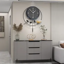 Wanduhren, modische und kreative Uhr im Wohnzimmer, chinesischer hängender Haushalt
