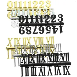 Relógios Acessórios 6pcs Kit de Numerais de Relógio de Plástico Número Árabe Números Digitais Romanos