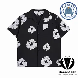 Designer camisa polo t estilo jeans de jeans de graffiti camisetas estamadas kapok de verão imprimido desgaste casual de 2 peças desconto t2nn