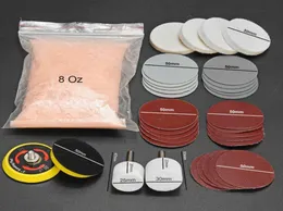 New 34pcsSet Deep Scratch Remover Car Glass Polishing Kit Cerium Oxide Powder Sanding Disc XOA88 l8pU7349959