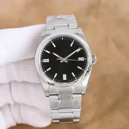 41mm İzle Lüks Mens Saat Erkekler İzle 36/41mm Diver Sports Steel Band 5atm Hareket izle Montre de lüks kuvars saat