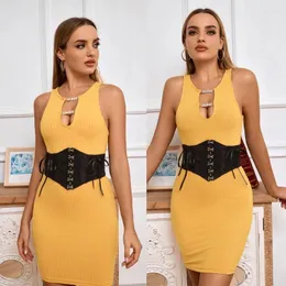 Kemerler Kadın Elastik Underbust Korse Budier Bel Eğitimi Cincher Ayarlanabilir Korse