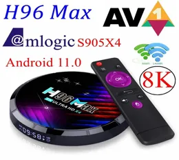 テレビボックスH96 Max Amlogic S905X4 Android 11 X4 4G 32G 64G 24G 5GデュアルWiFi BT YouTube AV1スマートメディアプレーヤー8Kセットトップボックス8078475