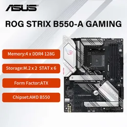 New ASUS ROG STRIX B550-A GAMING Motherboard PCIe 4.0 dual M.2 with heatsinks SATA 6 Gbps USB 3.2 Gen2 and Aura Sync RGB