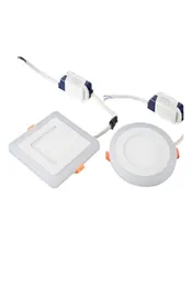 Embedded Round square Colorful LED RGB Panel Down Light 6W 9W 16W 24W RGB Panel Light AC85265V LED panel Light7529887