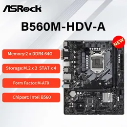 新しいAsrock B560M-HDV-AマザーボードデスクトップはDDR4 5000MHz（OC）4 SATA310TH/11THGEN INTELCOREプロセッサをサポートしています