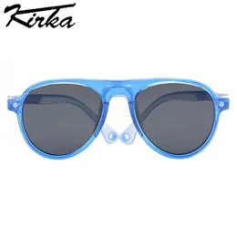 Kirka Magnetic Proscription Glasses Frame Clipon Children Sunglasses Pilot Kids Sun Sun Sun Stotical Myopia UV400 TR90 Flexible 240226