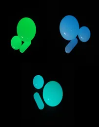 DHL Набор таблеток из кварцевого жемчуга для курения, светящиеся светящиеся капсулы с шариками Dab, наружный диаметр 12 мм, 20 мм, 615 мм, вставка, вращающаяся, синий, зеленый для Terp Slurpe3533709