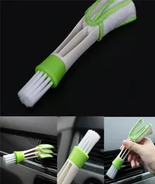 Double Ended Auto Car Air Conditioner Vent Outlet Cleaning Brush Car Meter Detailing Cleaner Blinds Duster Brush5777160