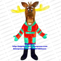 Mascot Costumes Reindeer Moose Elk Wapiti Caribou Alces Mascot Mascot Costume dla dorosłych kreskówek Celebracja wielkie otwarcie ZX928