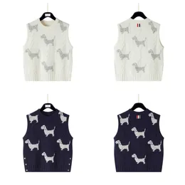 2ピースドレスThom Birucro New Dog Inscripted Round Neck Twisted Flower Tank Top Top