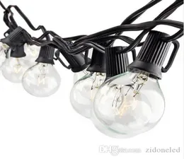 25-футовые гирлянды G40 в форме шара с 25 прозрачными лампочками, внесенные в список UL, для внутреннего и наружного освещения, украшения для садовой вечеринки, свадьбы2181823