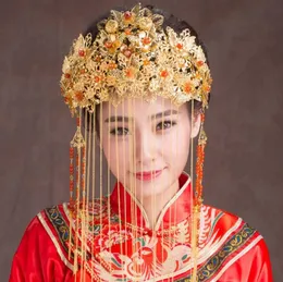 Chinesische Art-Hochzeits-Brautkopfschmuck-Partei-alte Tiara-Weinlese-klassische Art- und Weisefestzug-Stirnband-Kronen-Haar-Zusätze Jewel1706805