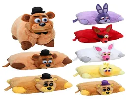 43cm30cm Fem nätter på Freddys plyschkudde FNAF Golden Freddy Fazbear Mangle Chica Bonnie Foxy Plush fylld kudddocka leksak Y25109801